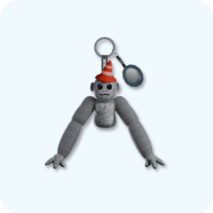 Scary Baboon Plushie GREY