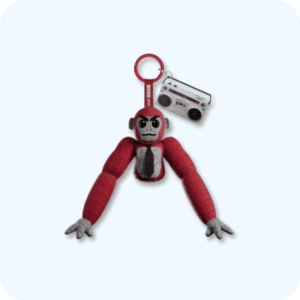 Scary Baboon Plushie RED